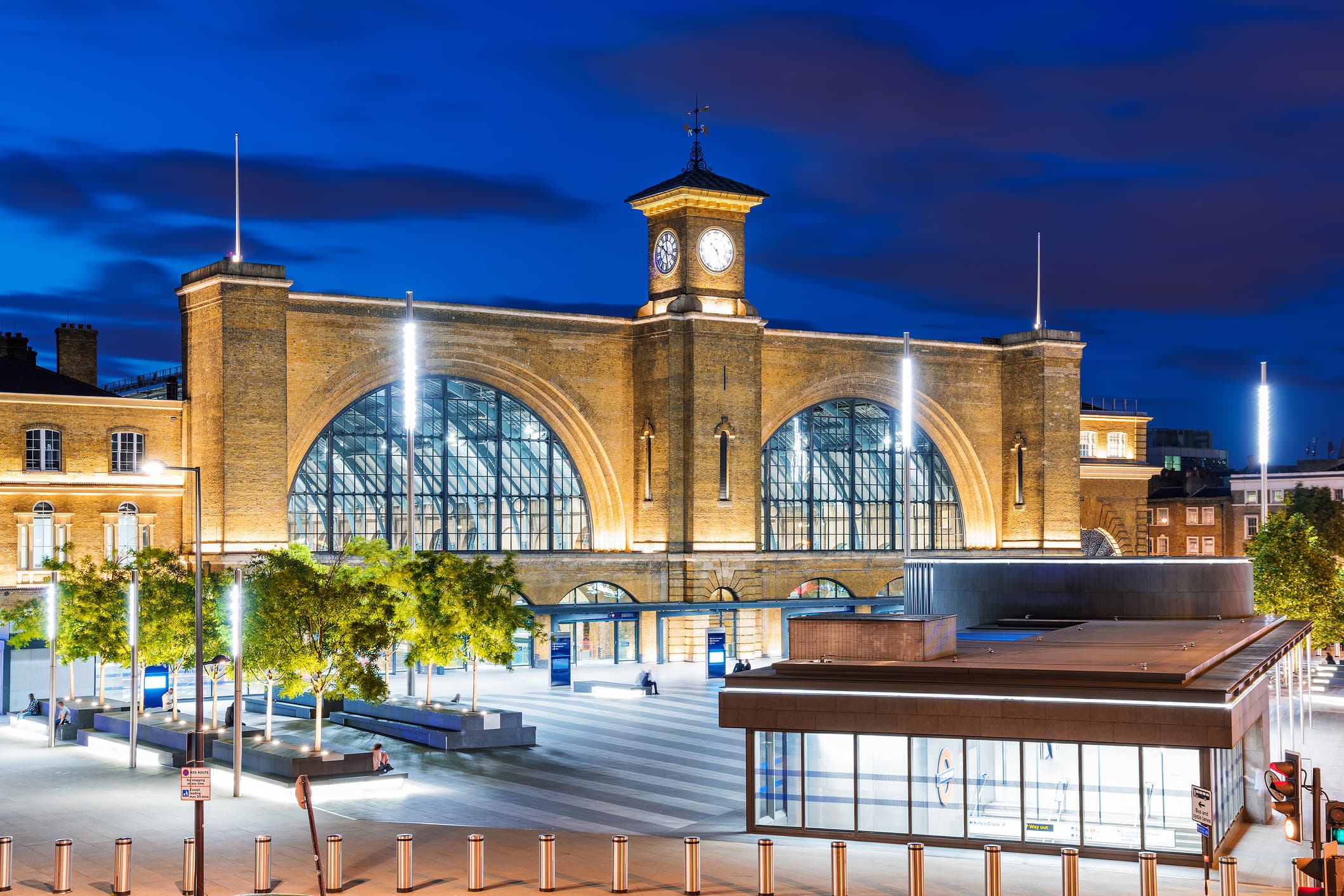 View of Kings Cross Station in London