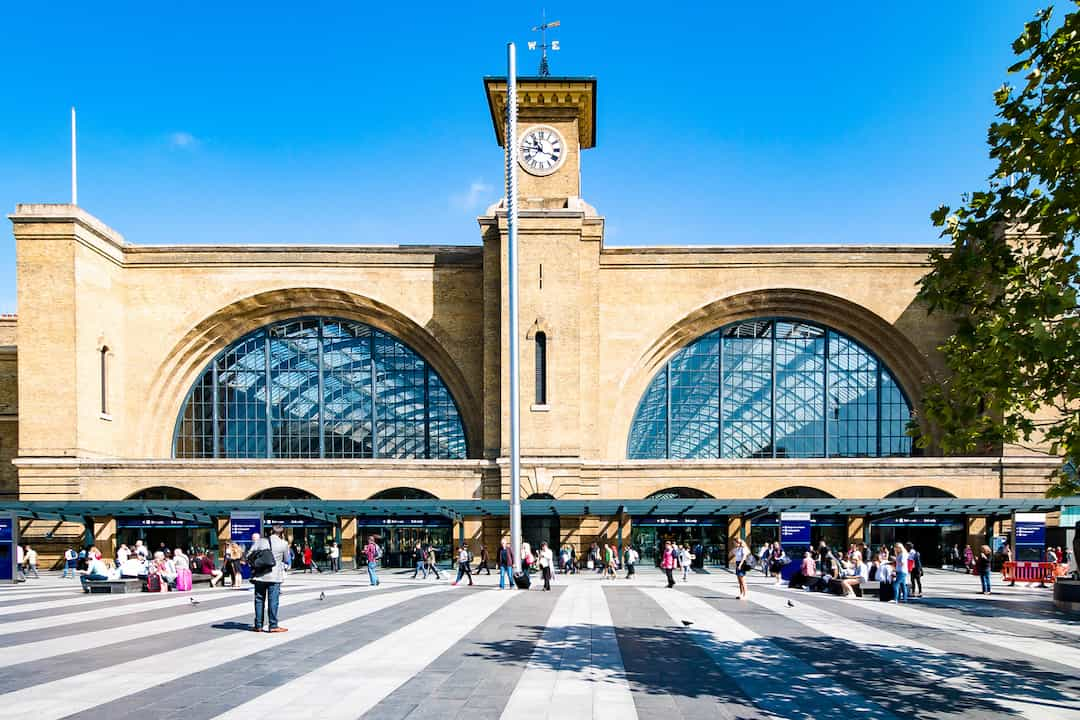 View of Kings Cross Station in London