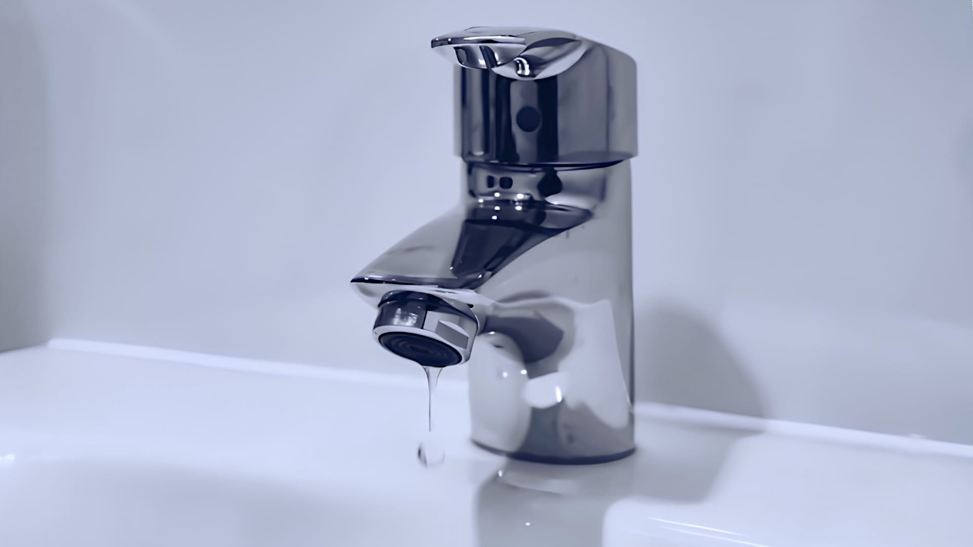 A tap turned on