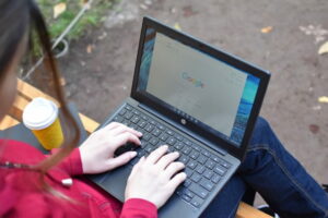 Woman on laptop